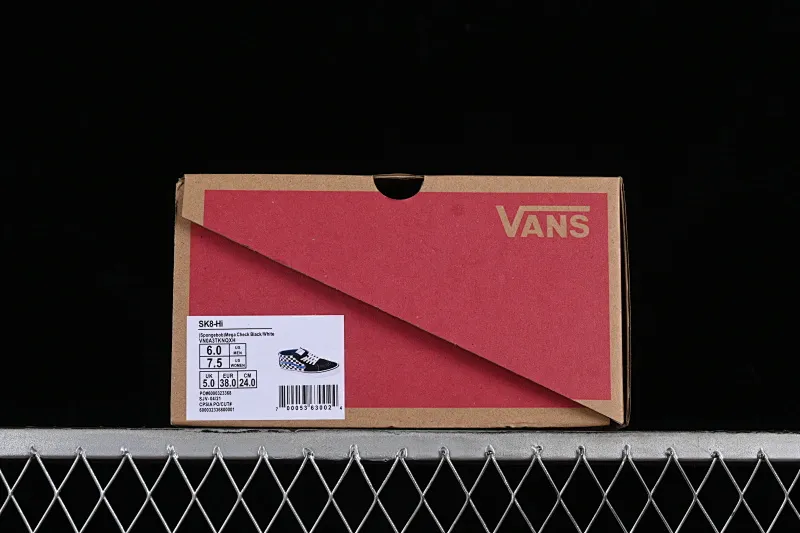 All categories Vans Vans series Vans Mid Vans SK8-Mid x Liberaiders Qianzhihe joint black and white checkerboard mid-top casual sneakers VN0A3TKNQXH